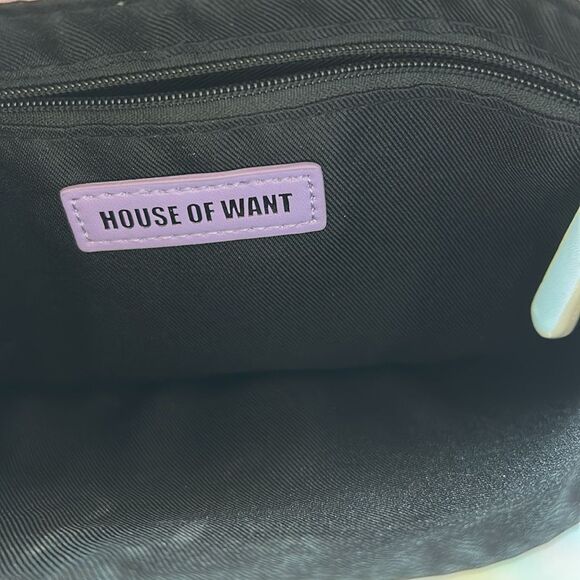 HOW House Of Want Rainbow Vegan Leather Bag Purse NWOT - Picture 5 of 5